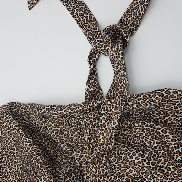 Banana Republic Tencel Wrap-Jumpsuit In Leopard Print 12 LIKE NEW - Picture 12 of 12